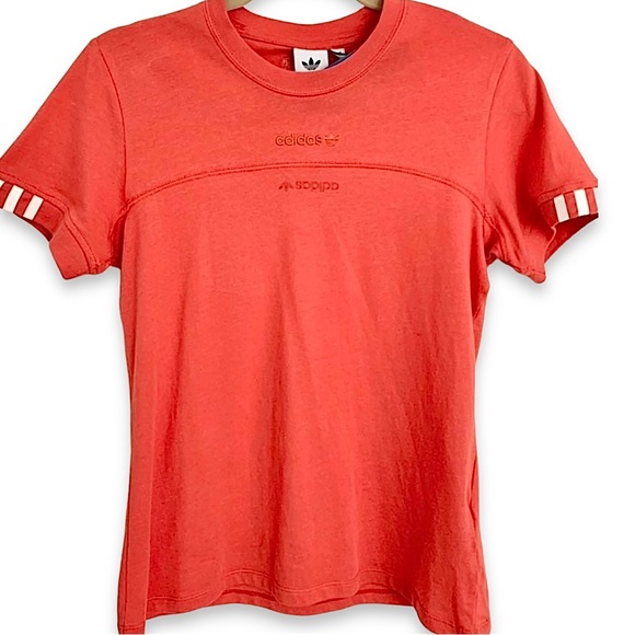 adidas Originals Tops - NWT Adidas Originals Women's Short Sleeve Shirt Top Red Orange Size Small